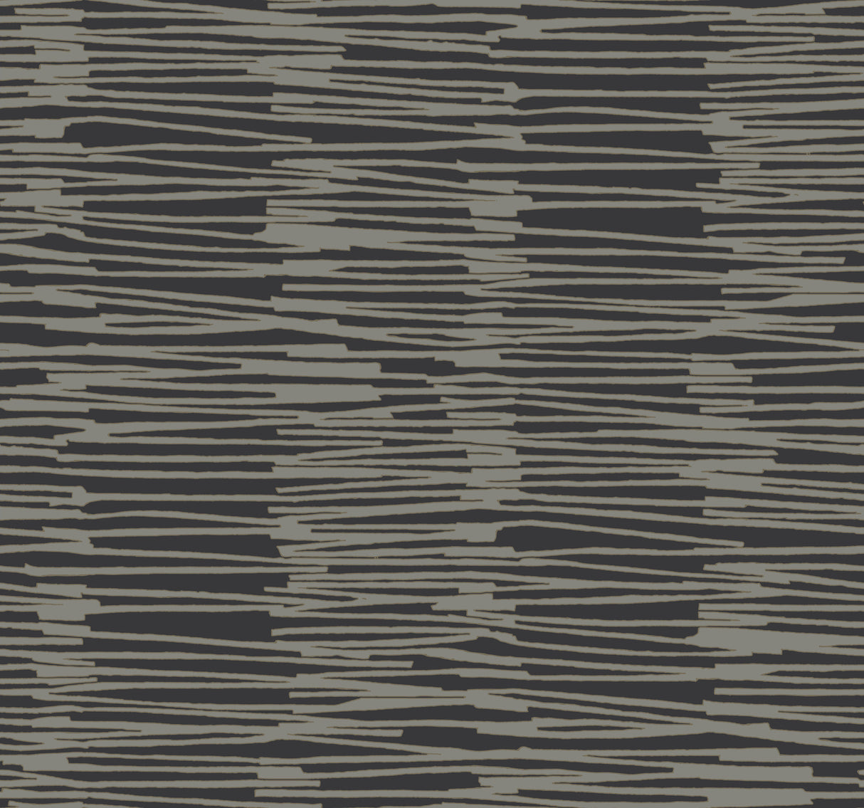 York AG2095 Water Reed Thatch Black & Gold Wallpaper