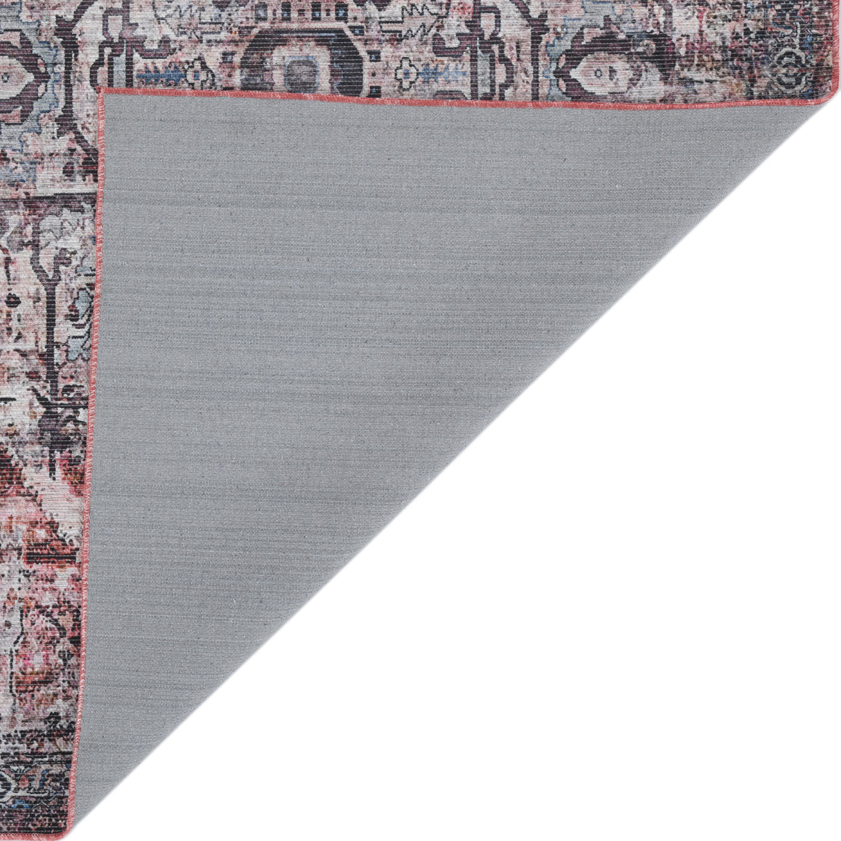 Amer Rugs ALA-1 Alaska Machine-Washable Vintage Medallion Power-Loomed /Red Area Rug