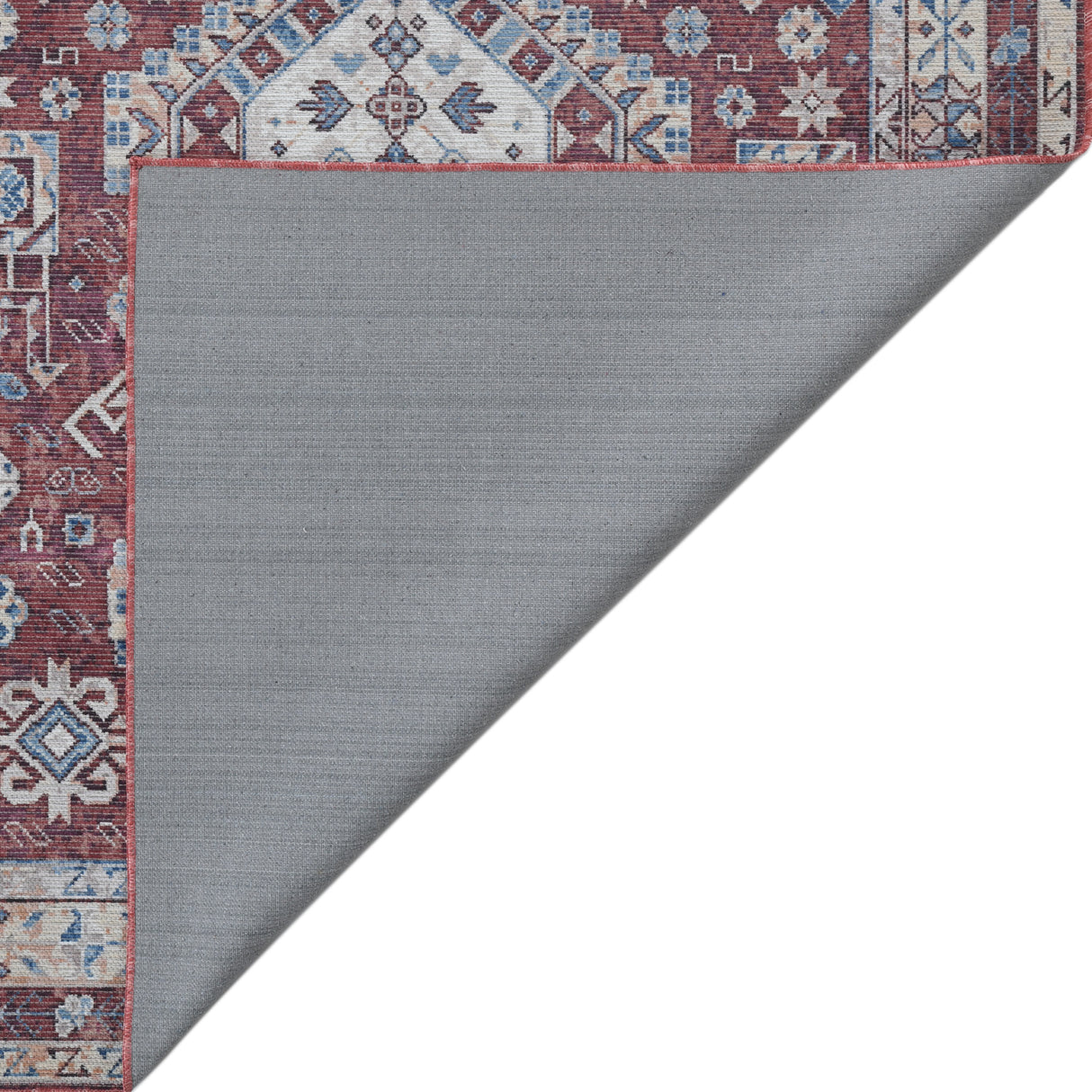 Amer Rugs ALA-10 Alaska Machine-Washable Vintage Medallion Power-Loomed /Terracotta Area Rug