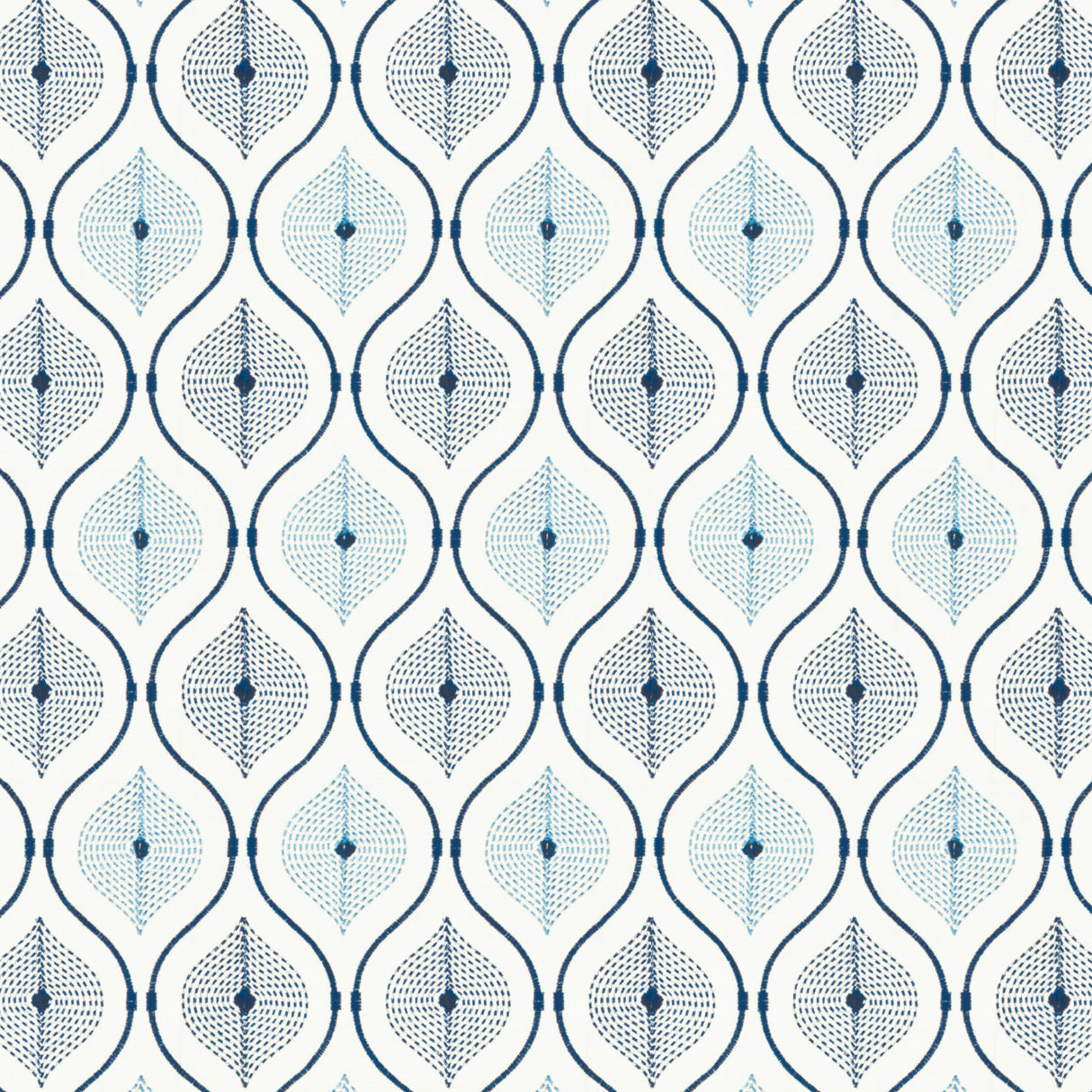 STOUT ALEX-1 ALEXANDRA 1 BLUE Fabric - Eades Wallpaper & Fabric