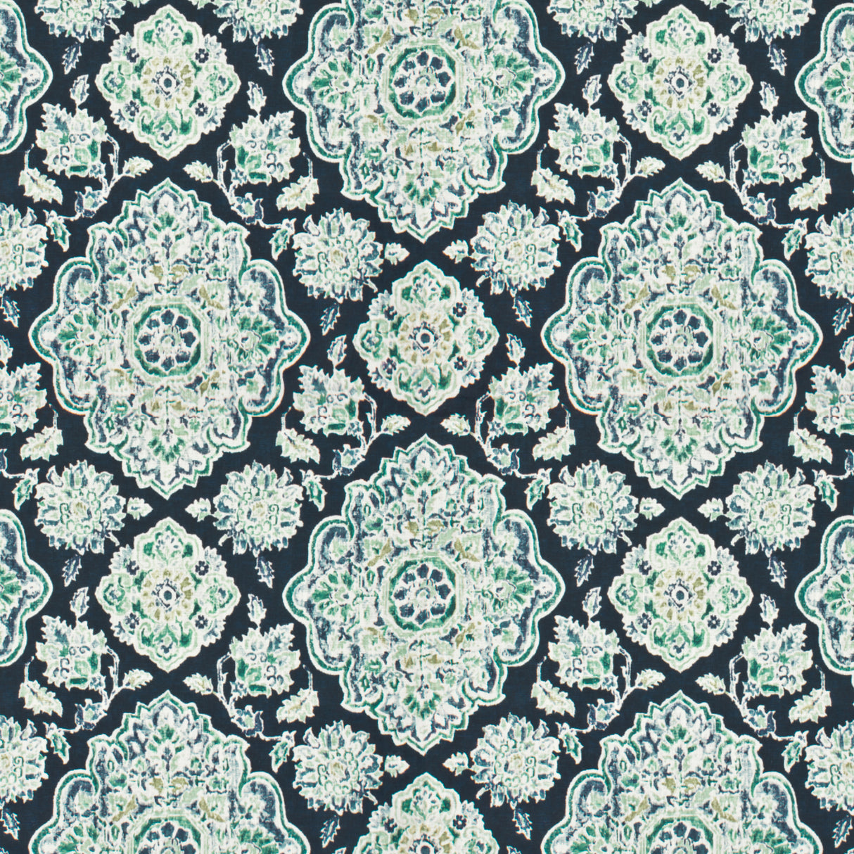 STOUT ALIY-1 ALIYANA 1 NAVY Fabric - Eades Wallpaper & Fabric