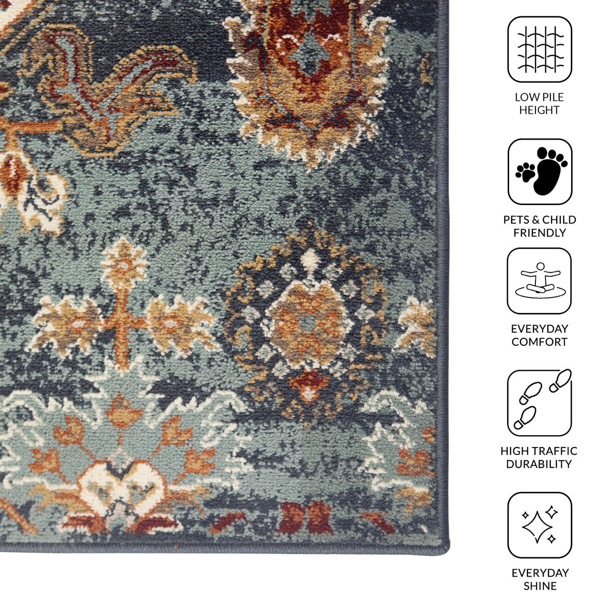Amer Rugs ALU-10 Allure Classic Bordered Area Rug