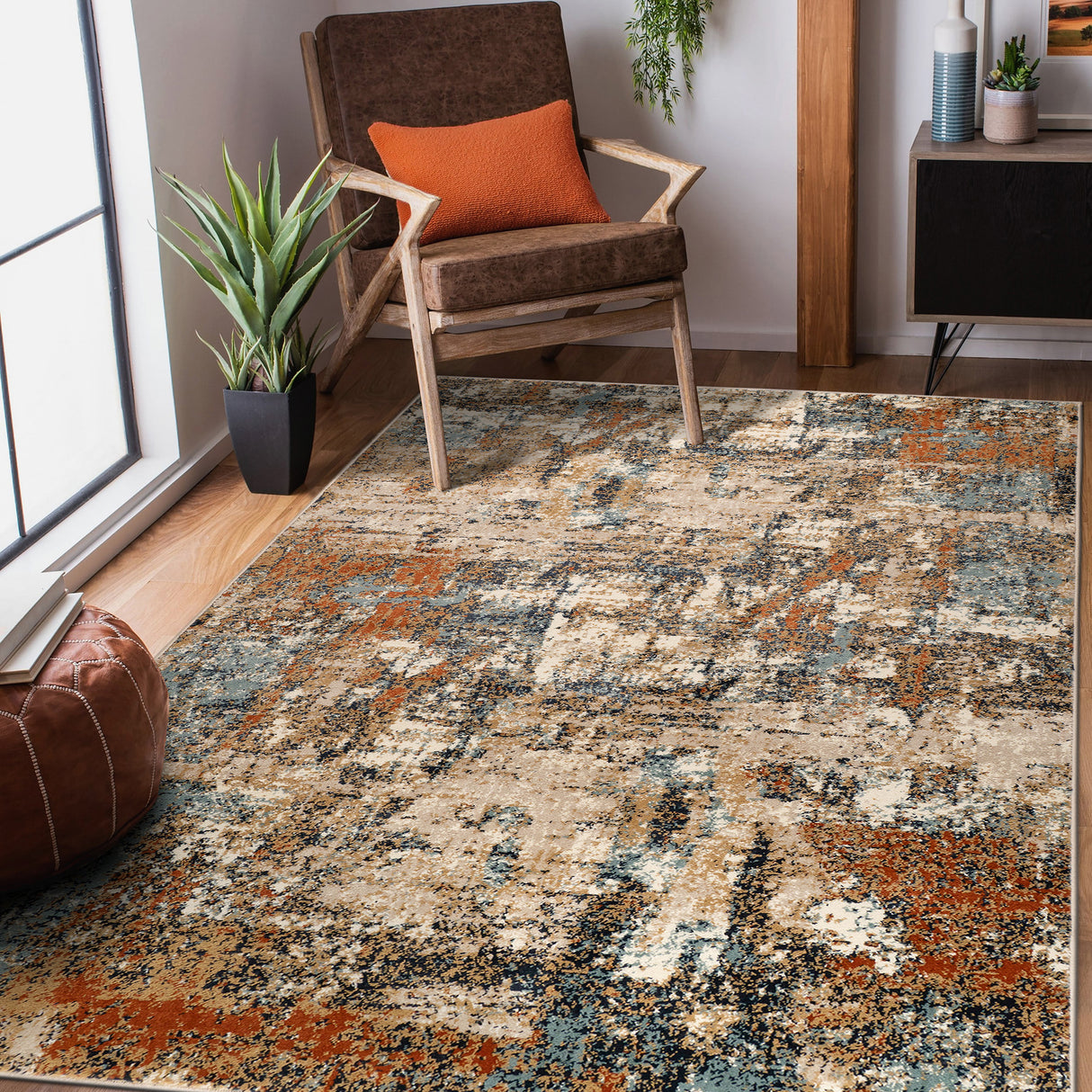 Amer Rugs ALU-11 Allure Contemporary /Rust Area Rug