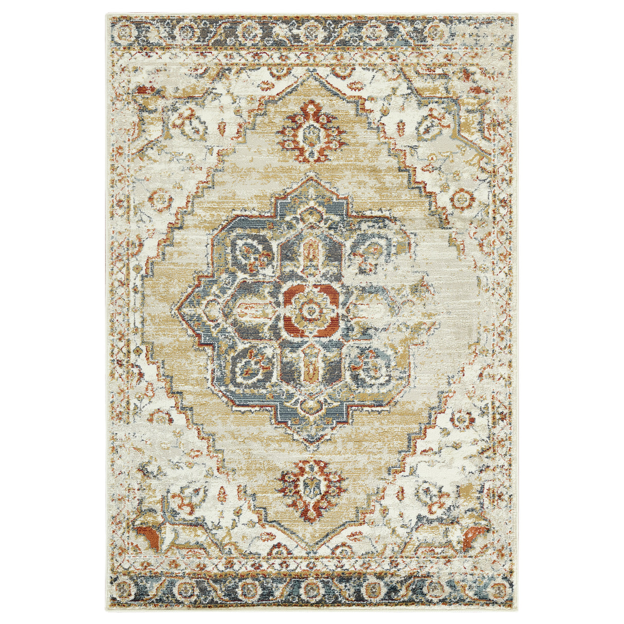 Amer Rugs ALU-7 Allure Classic Medallion /Beige Area Rug