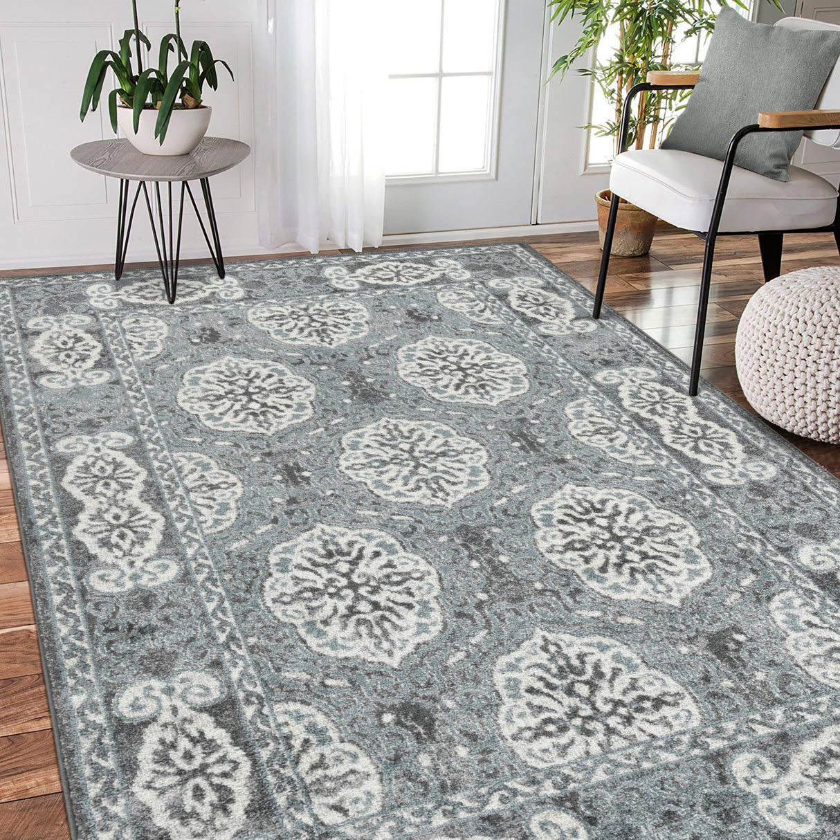 Amer Rugs ALX-10 Alexandria Classic Bordered Area Rug