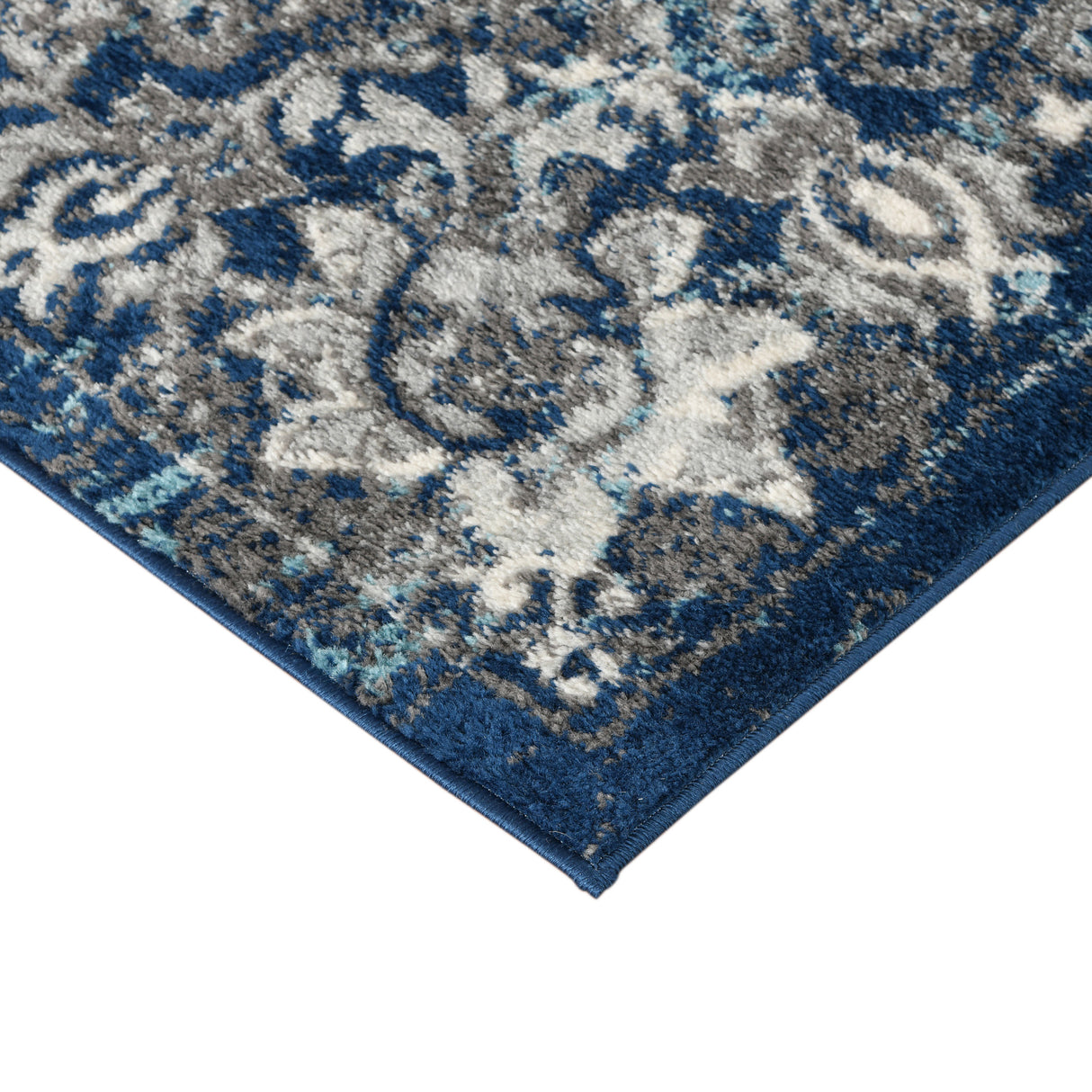 Amer Rugs ALX-86 Alexandria Classic Medallion /Navy Area Rug