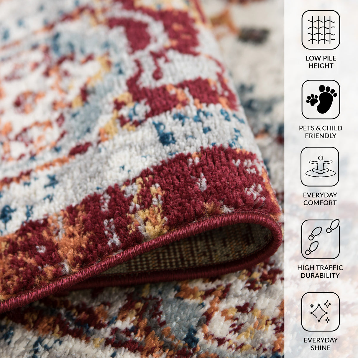 Amer Rugs ALX-87 Alexandria Classic Floral Area Rug