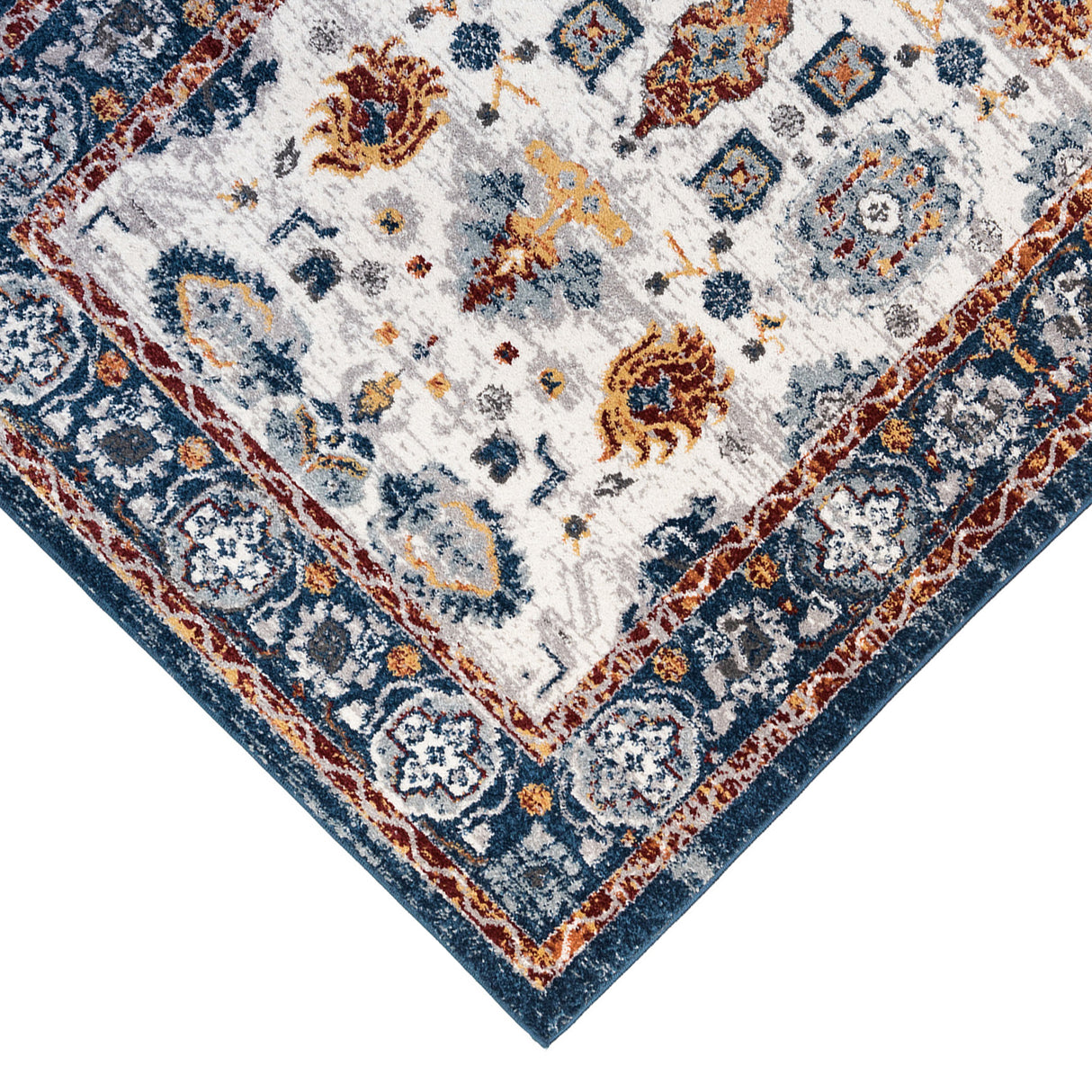 Amer Rugs ALX-90 Alexandria Classic Floral Runner Rug, 2'6" X 10'3" Area Rug