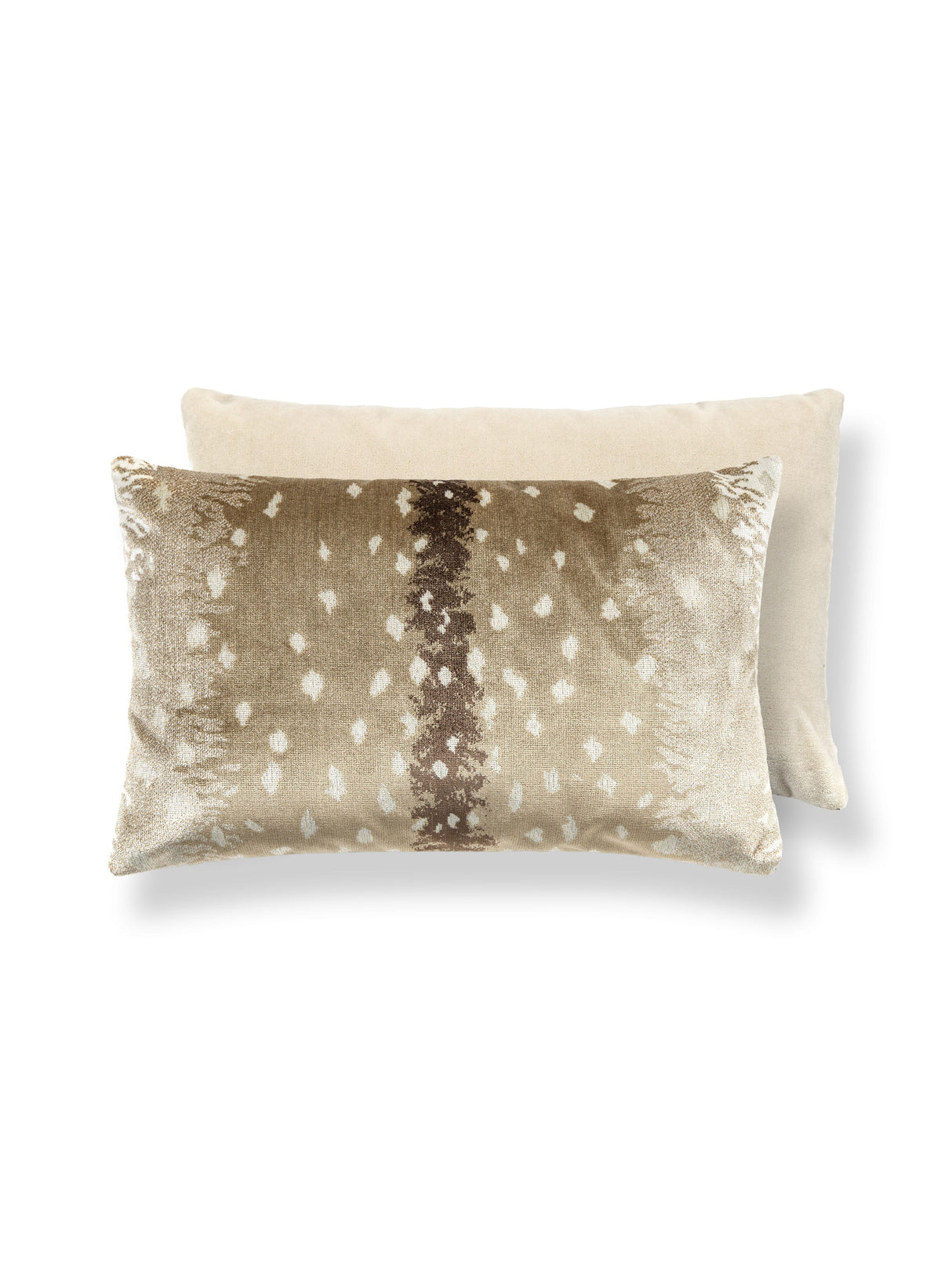 Scalamandre AL 0003MBDKBOHE ANTELOPE / VELVET PILLOW - Pillo