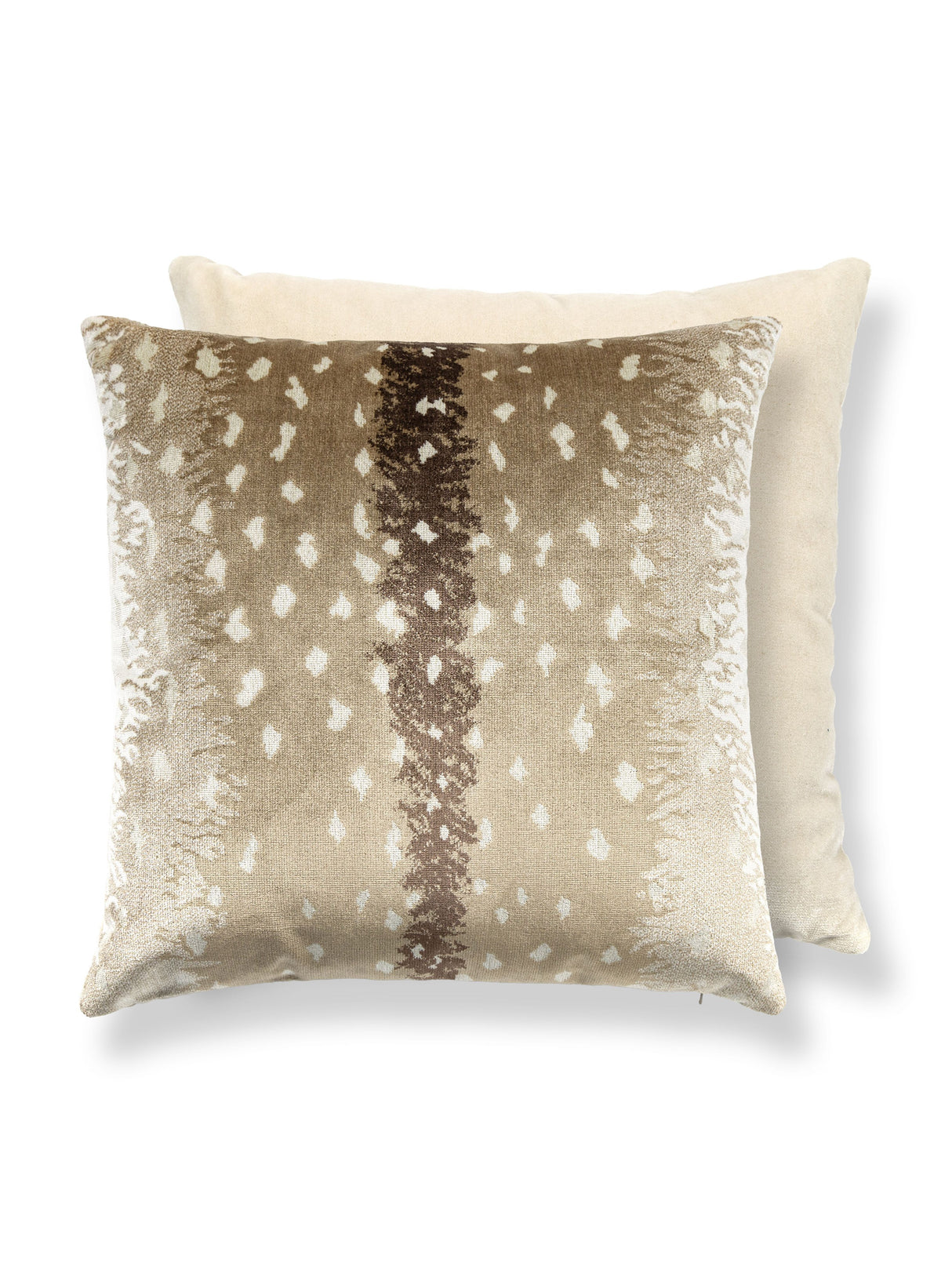 Scalamandre AL 0003TDDKBOHE ANTELOPE / VELVET PILLOW - Pillo