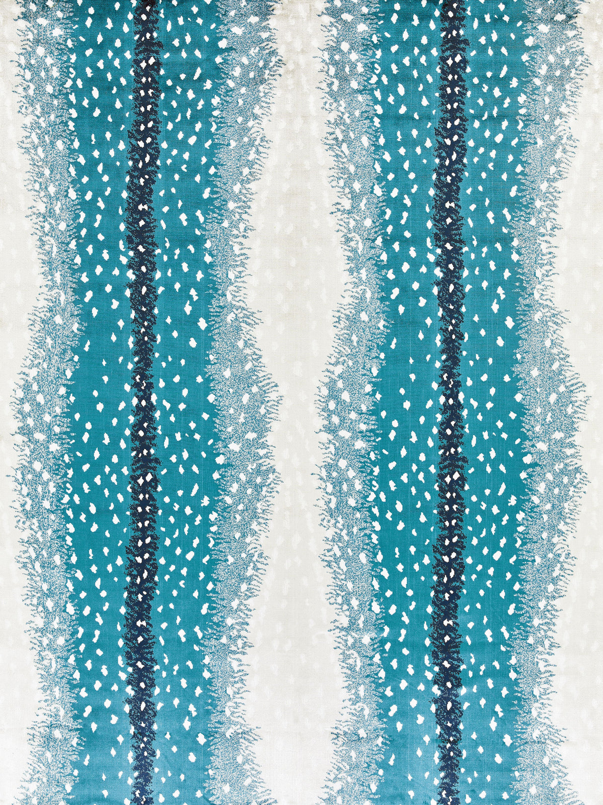 Scalamandre AL 0005BOHE PEACOCK ANTELOPE Fabric - Eade's Wallpaper