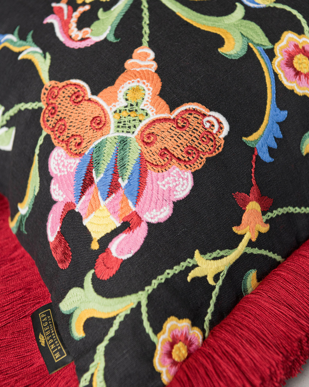 MindtheGap AL FRESCO Embroidered Cushion - Lifestyle Collection 2024