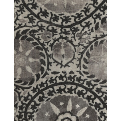 KRAVET COUTURE AM100050.21.0 IZNIK CHARCOAL Fabric - Eade's Wallpaper