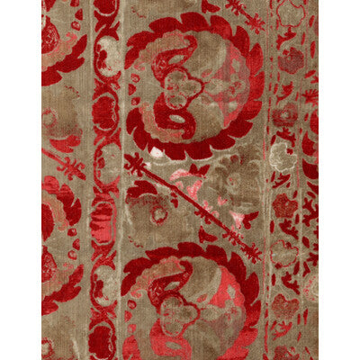 KRAVET COUTURE AM100050.916.0 IZNIK RED Fabric - Eade's Wallpaper