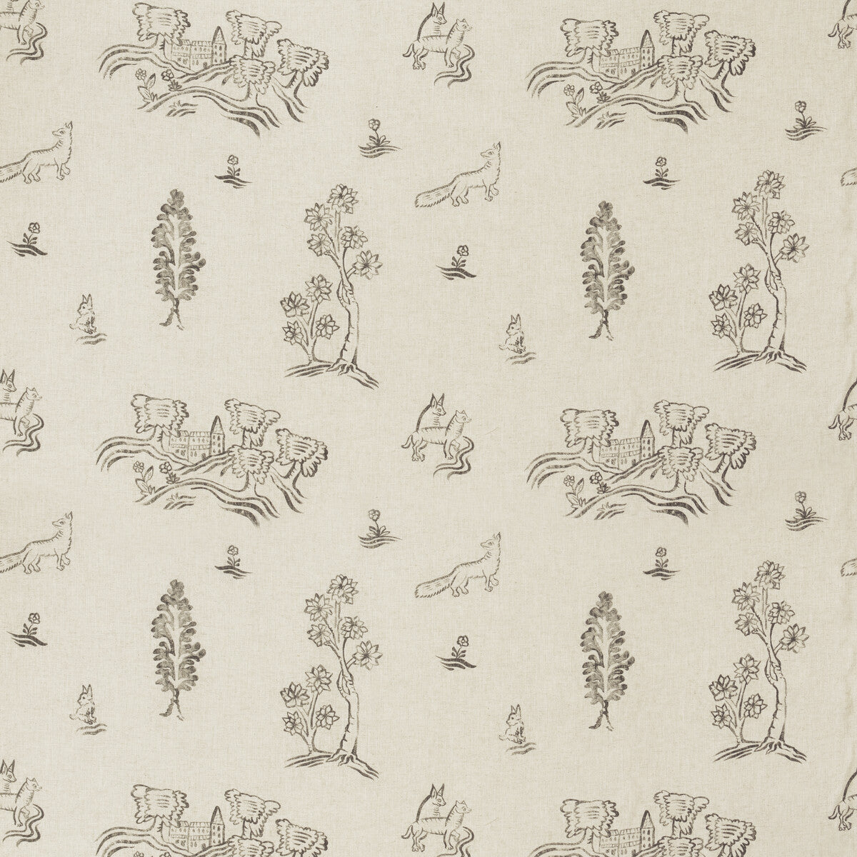 KRAVET COUTURE AM100318.11.0 FRIENDLY FOLK DUSK Fabric - Eade's Wallpaper