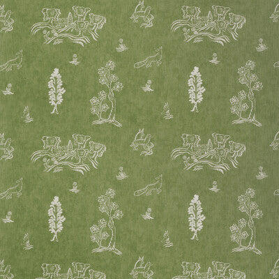 KRAVET COUTURE AM100318.3.0 FRIENDLY FOLK BASIL GREEN Fabric - Eade's Wallpaper