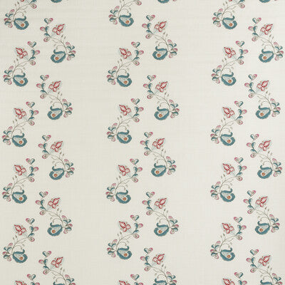 KRAVET COUTURE AM100321.517.0 PSYCHO SPRIG TROPICAL BLUE Fabric - Eade's Wallpaper