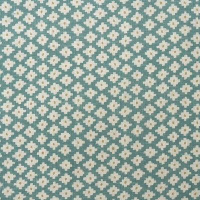 KRAVET COUTURE AM100381.13.0 MAZE TURQUOISE Fabric - Eade's Wallpaper