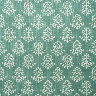 KRAVET COUTURE AM100384.13.0 SPRIG TURQUOISE Fabric - Eade's Wallpaper
