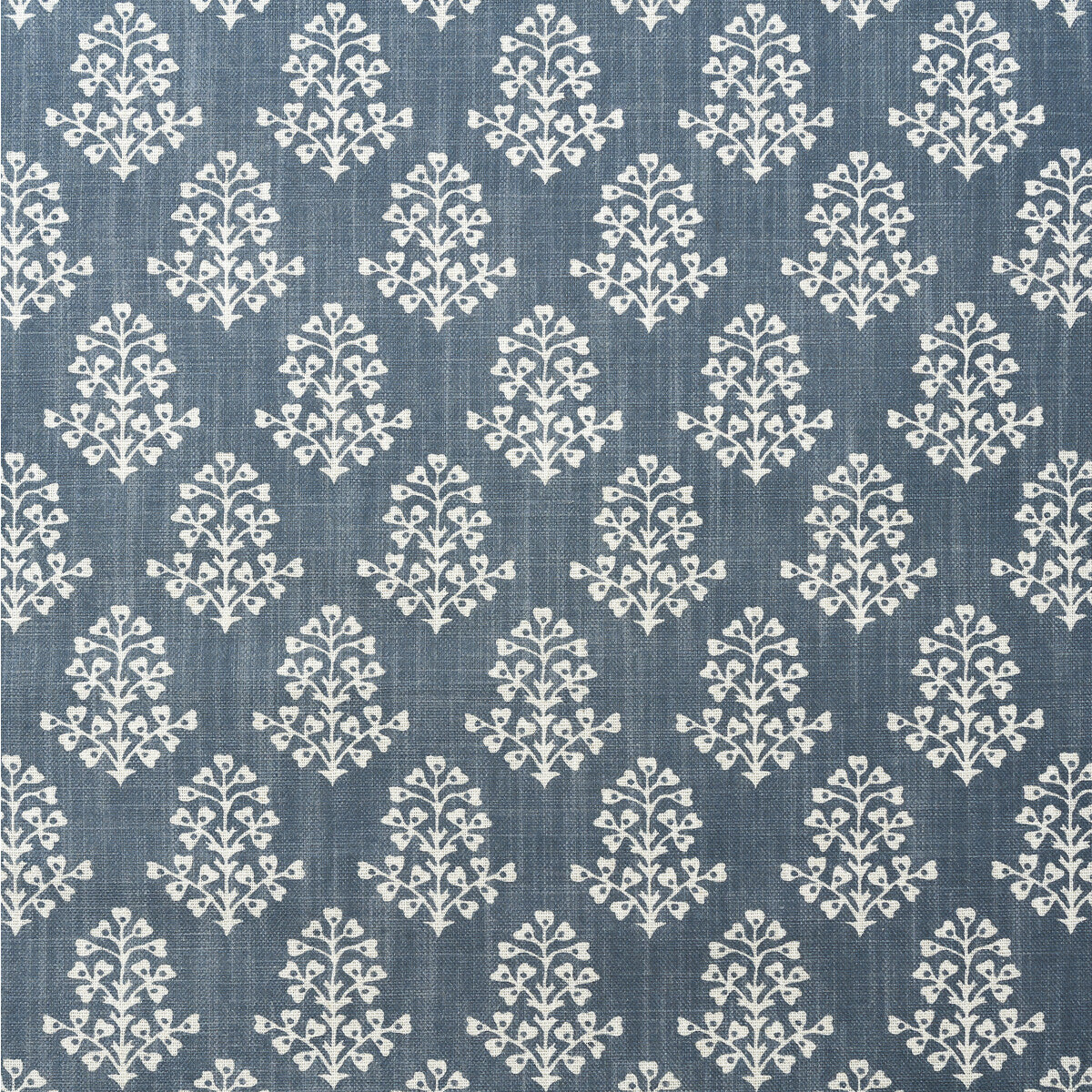 KRAVET COUTURE AM100384.50.0 SPRIG DENIM Fabric - Eade's Wallpaper