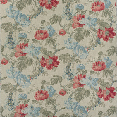 KRAVET COUTURE AM100449.517.0 PEONY SEA CORAL Fabric - Eade's Wallpaper