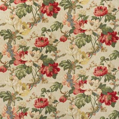 KRAVET COUTURE AM100449.916.0 PEONY NATURAL Fabric - Eade's Wallpaper