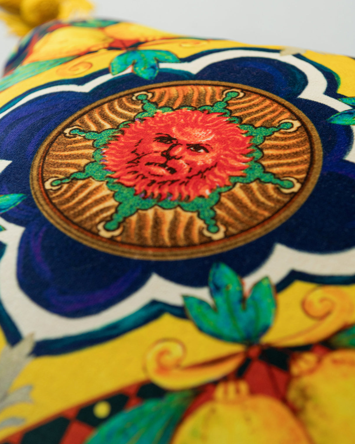 MindtheGap AMALFI Blue Velvet Cushion - Lifestyle Collection 2024