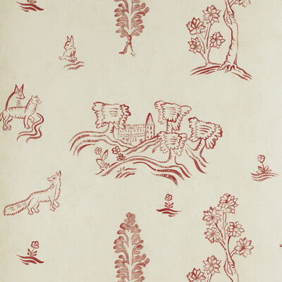 KRAVET COUTURE AMW10057.19.0 WYCHWOOD HUNTSMAN RED Wallpaper - Eade's Wallpaper