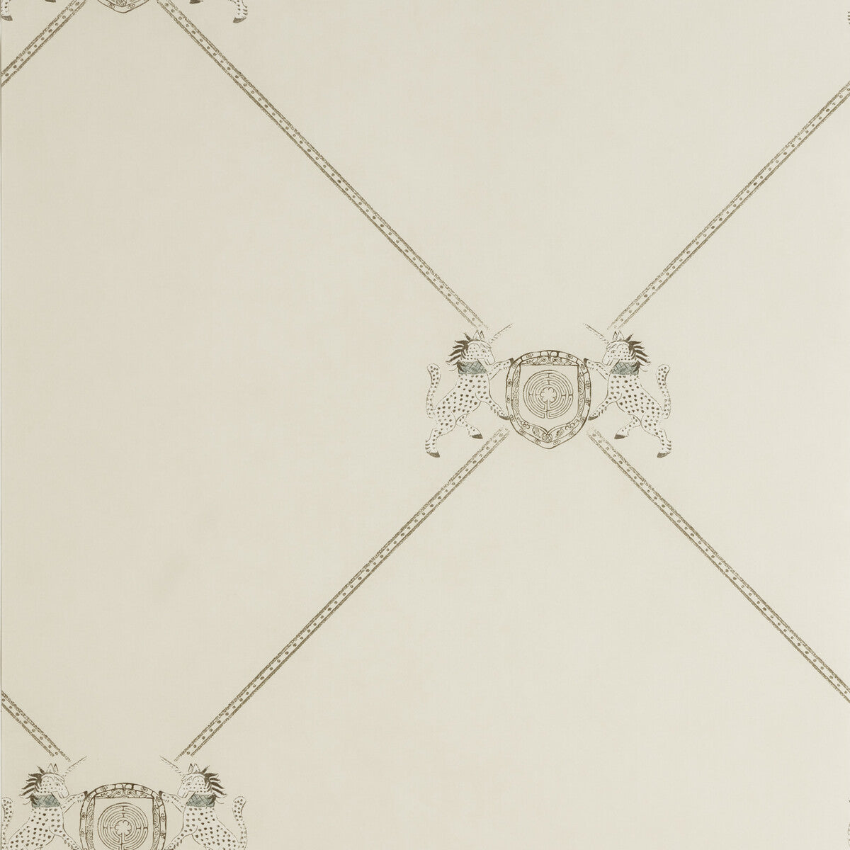 KRAVET COUTURE AMW10058.1.0 UNICORN WHITE Wallpaper - Eade's Wallpaper