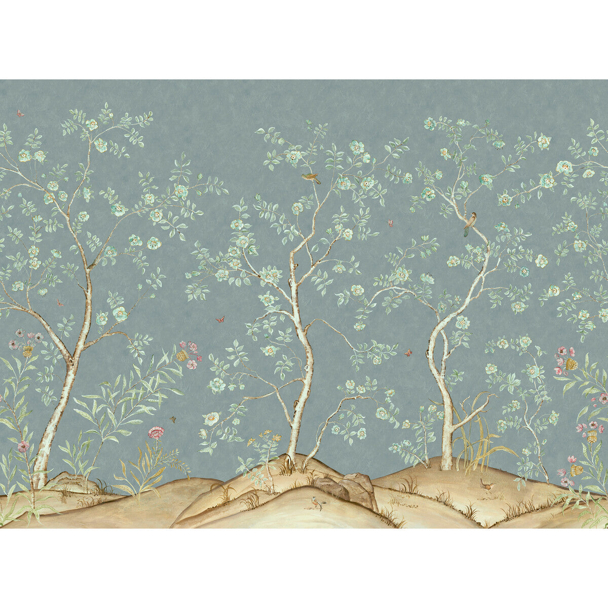 KRAVET COUTURE AMW10082.5.0 SONGBIRD RAIN Wallpaper - Eade's Wallpaper