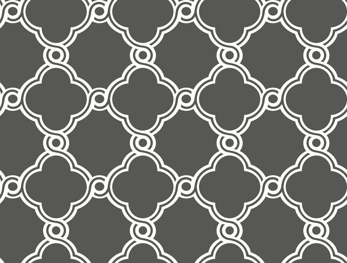 York AP7490 Open Trellis Grey Wallpaper