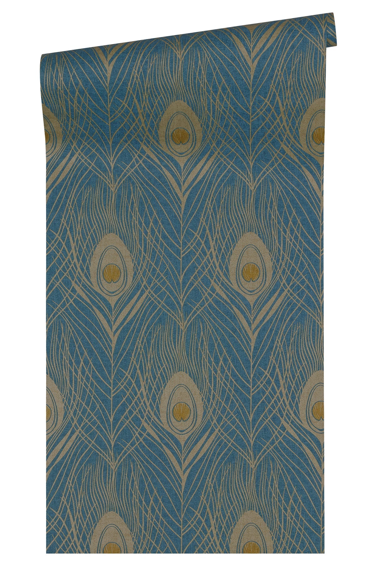 Eade’s Prosperity Blue Feather Wallpaper Blue