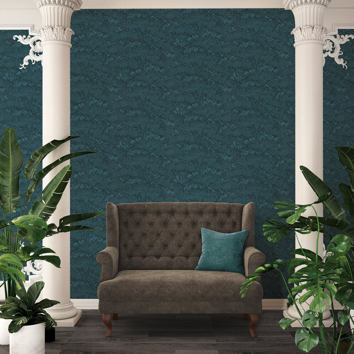 Eade’s Hornbeam Blue Tree Wallpaper Blue