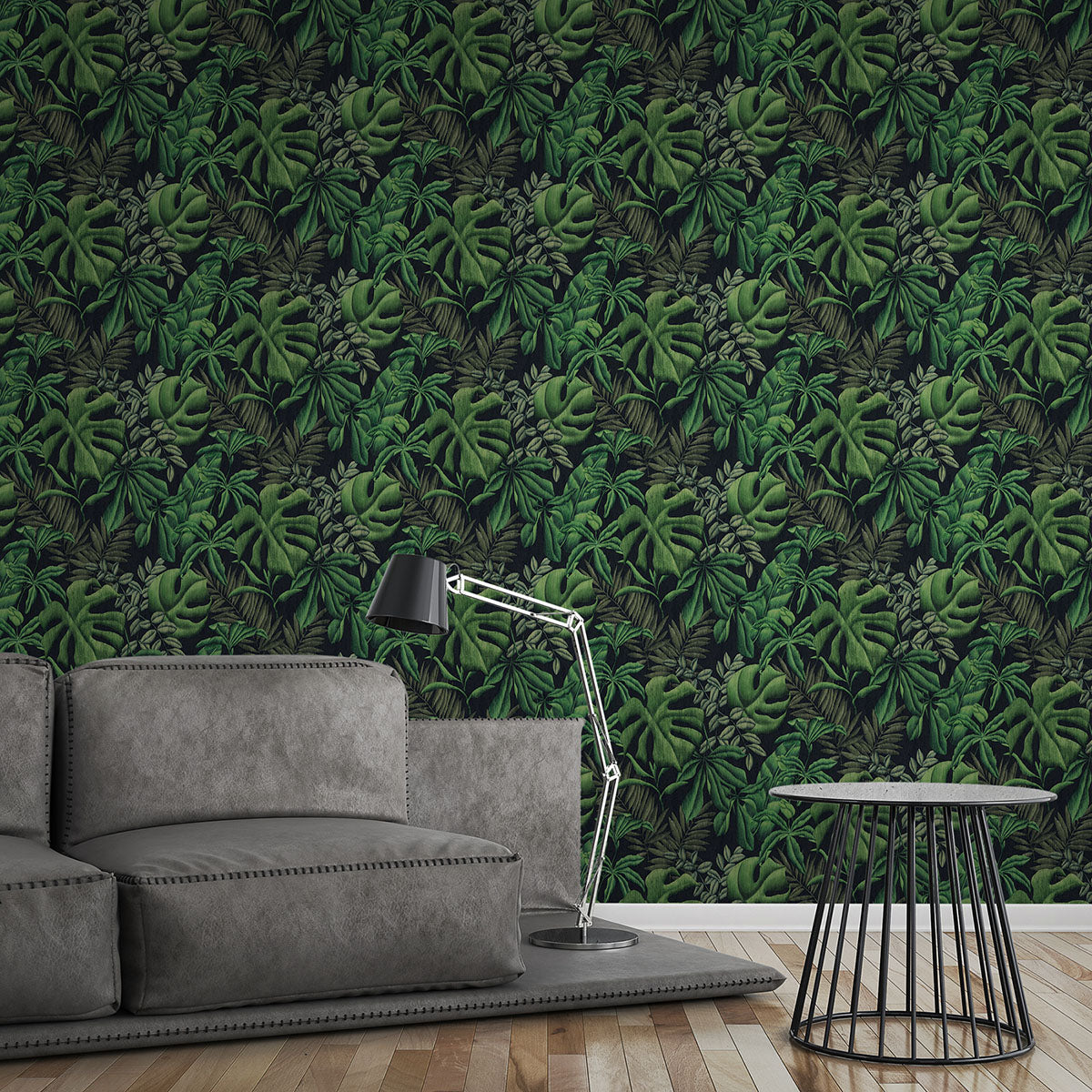 Eade’s Sapo Green Tropical Foliage Wallpaper Green
