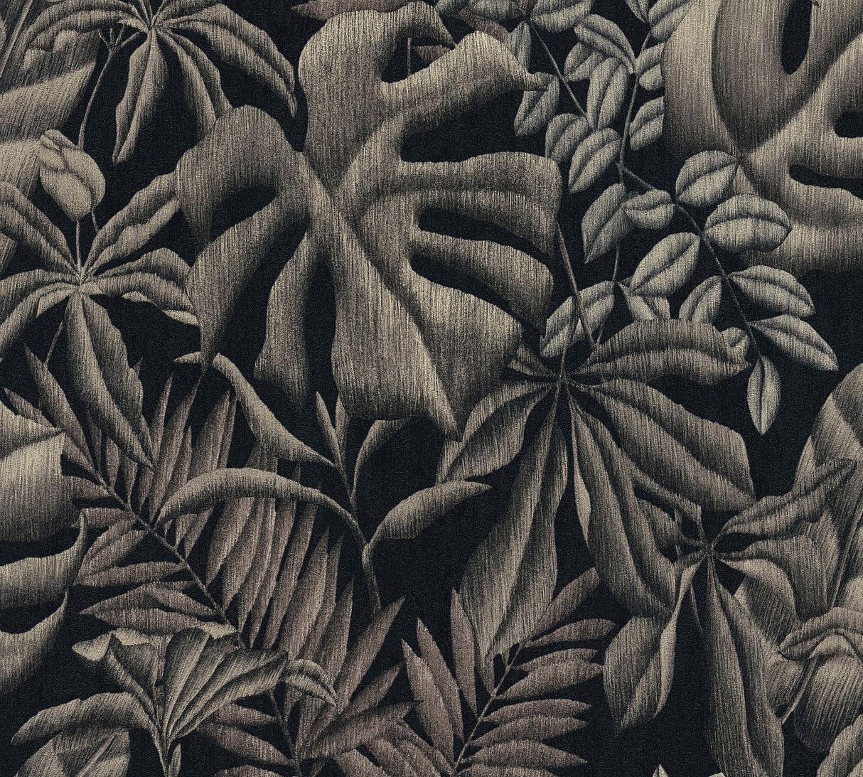 Eade’s Sapo Grey Tropical Foliage Wallpaper Grey