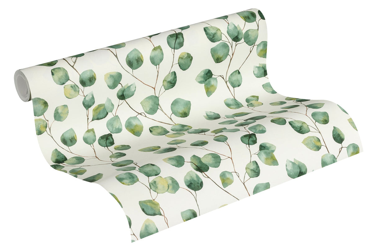 Eade’s Hedera Green Painterly Vine Wallpaper Green