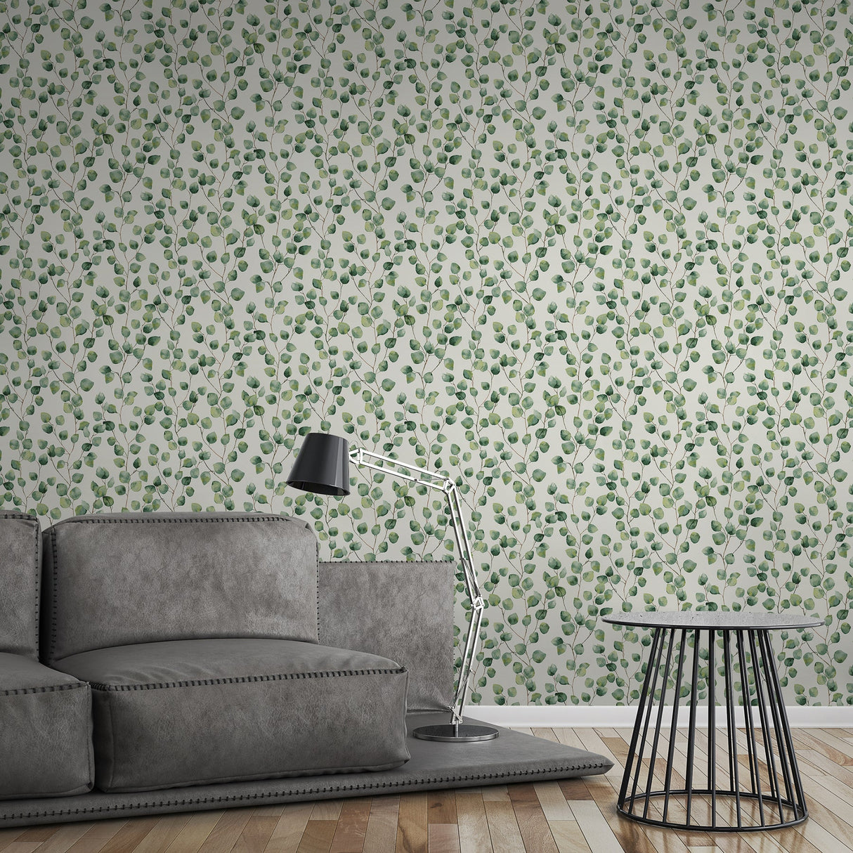 Eade’s Hedera Green Painterly Vine Wallpaper Green