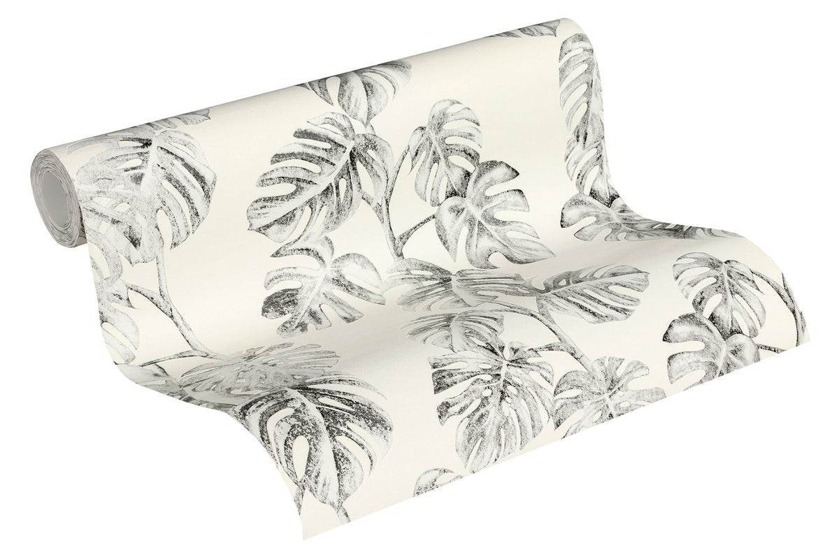 Eade’s Ayutla Black Tropical Frond Wallpaper Black
