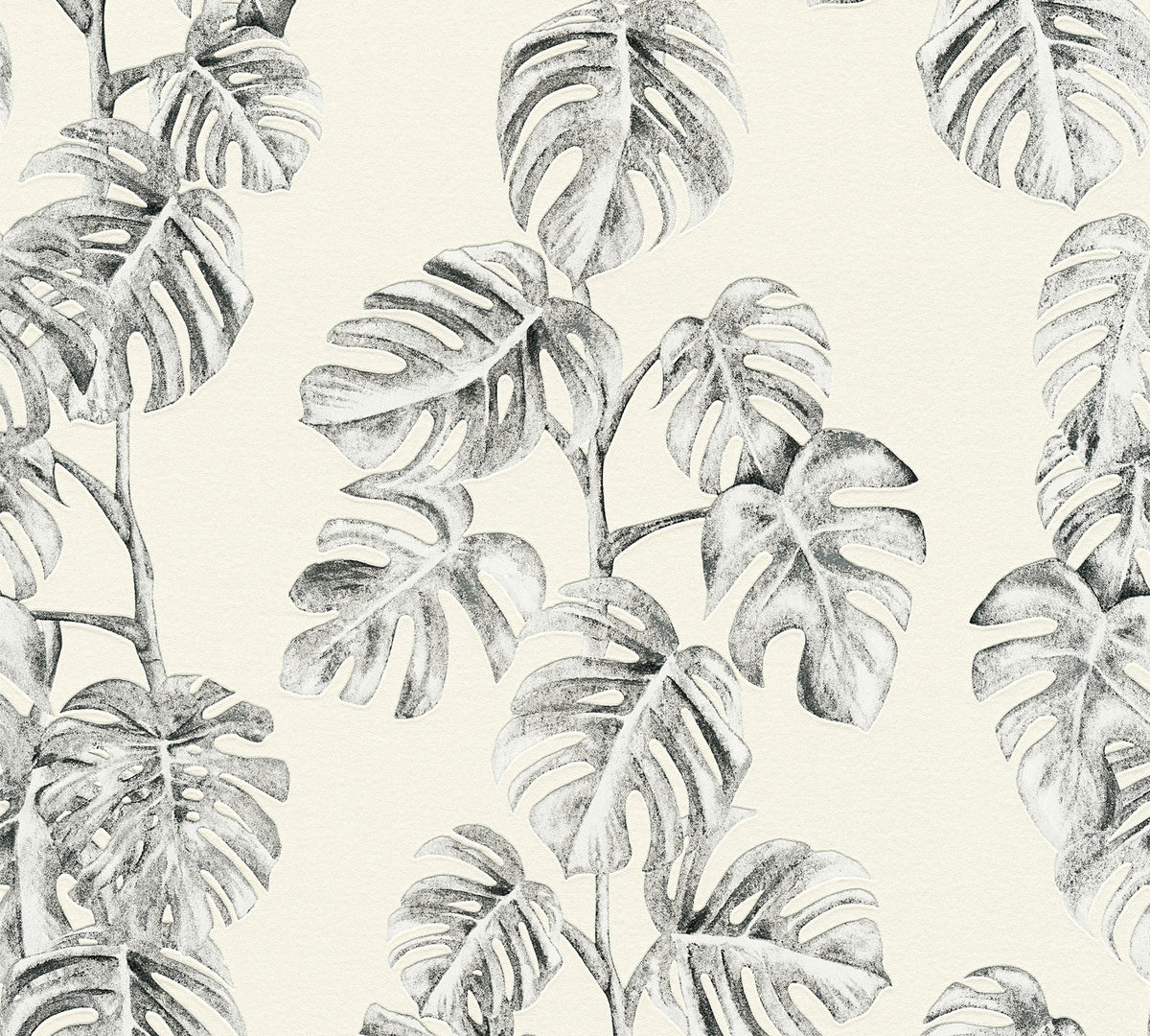 Eade’s Ayutla Black Tropical Frond Wallpaper Black
