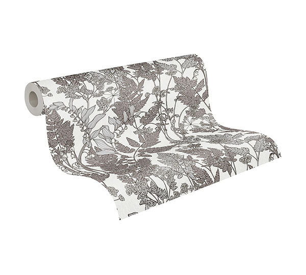 Eade’s Ayla Light Grey Wildflowers Wallpaper Light Grey