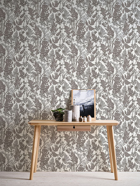 Eade’s Ayla Light Grey Wildflowers Wallpaper Light Grey