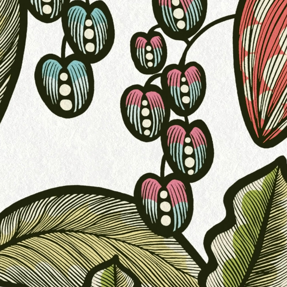 Eade’s Leif White Vine Trail Wallpaper White