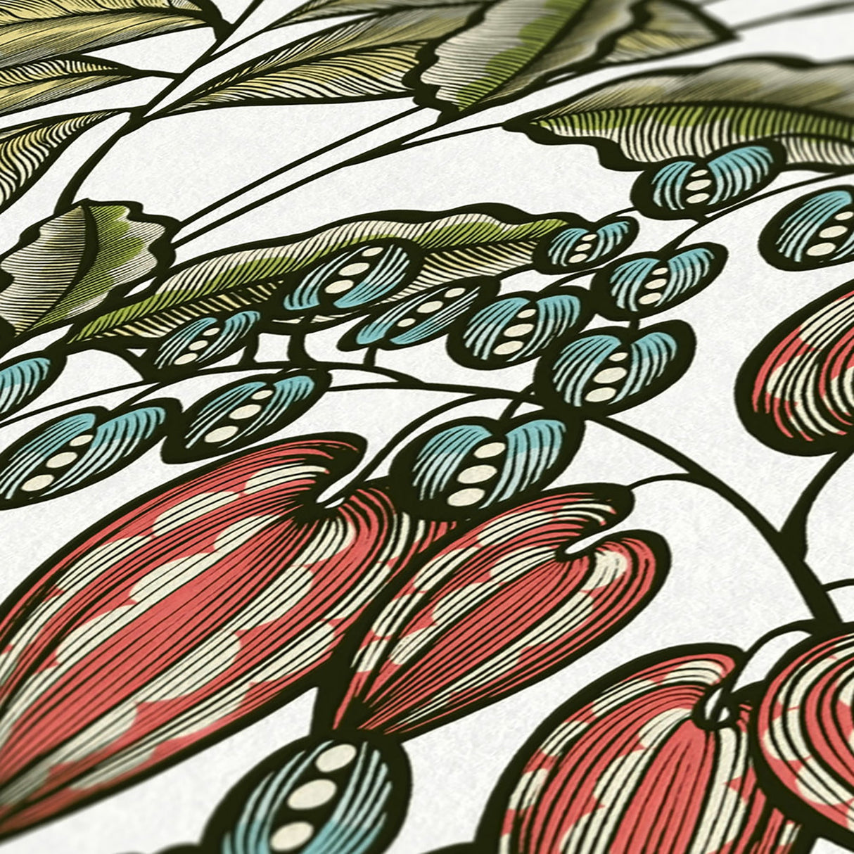 Eade’s Leif White Vine Trail Wallpaper White