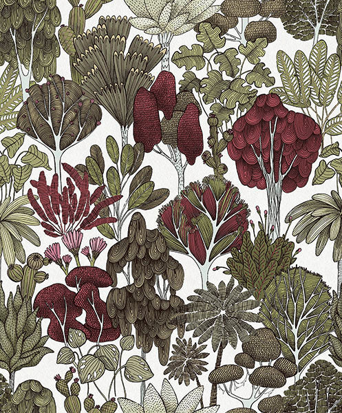 Eade’s Idris Green Forest Wallpaper Green