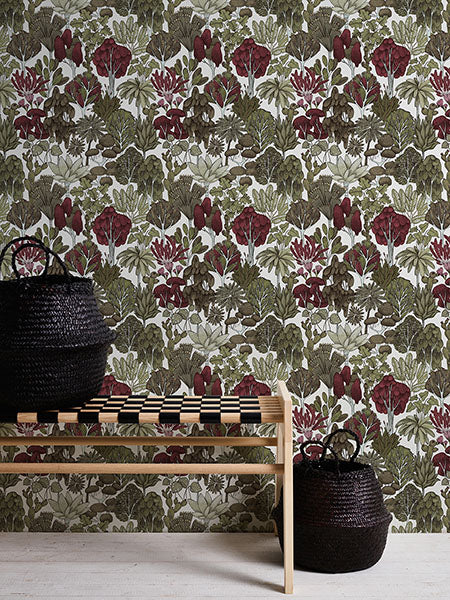 Eade’s Idris Green Forest Wallpaper Green