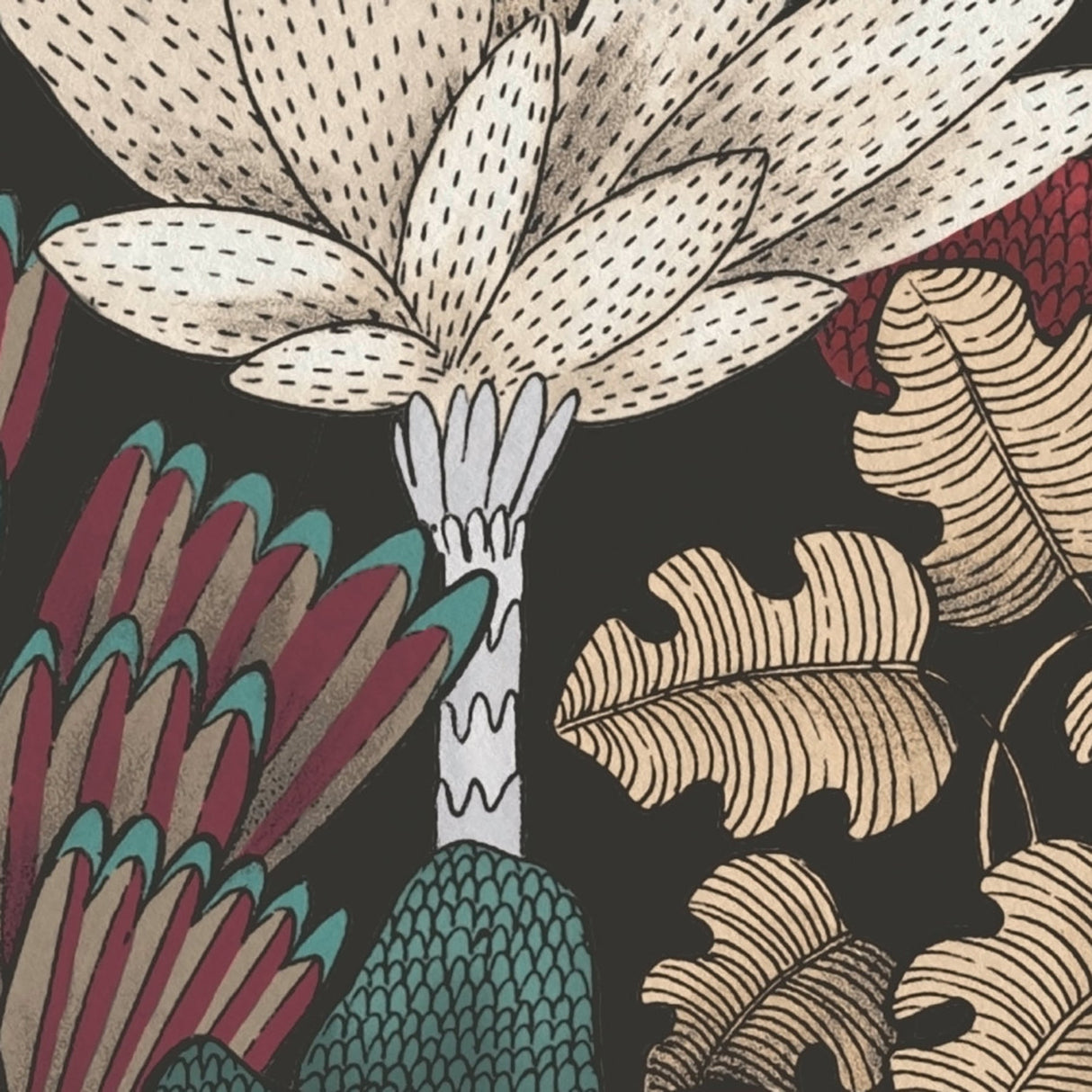 Eade’s Idris Black Forest Wallpaper Black