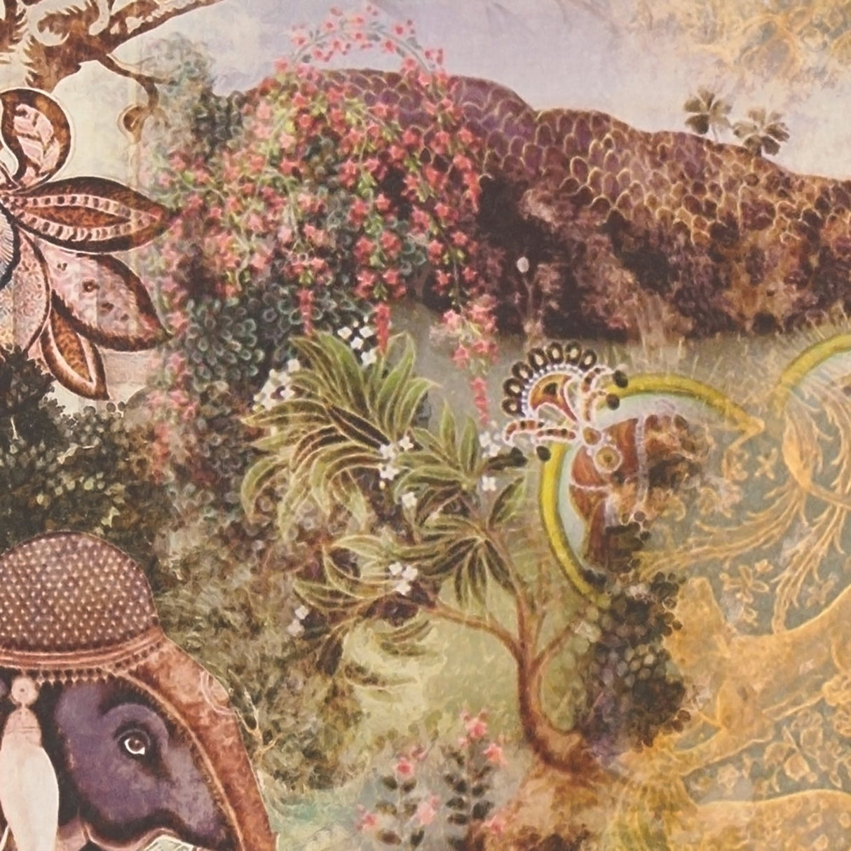 Eade’s Fenmore Olive Indian Safari Wallpaper Olive