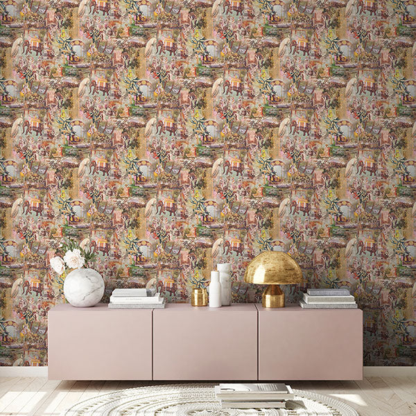 Eade’s Fenmore Olive Indian Safari Wallpaper Olive