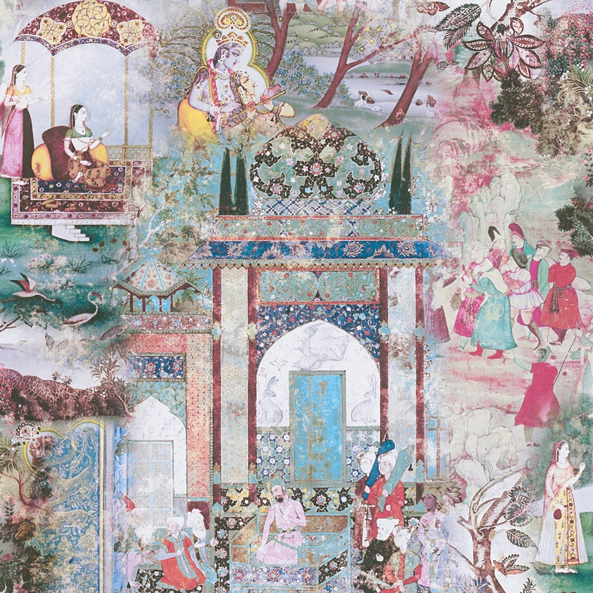 Eade’s Fenmore Light Blue Indian Safari Wallpaper Light Blue