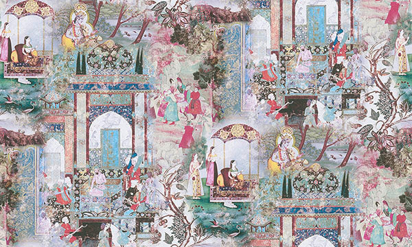 Eade’s Fenmore Light Blue Indian Safari Wallpaper Light Blue